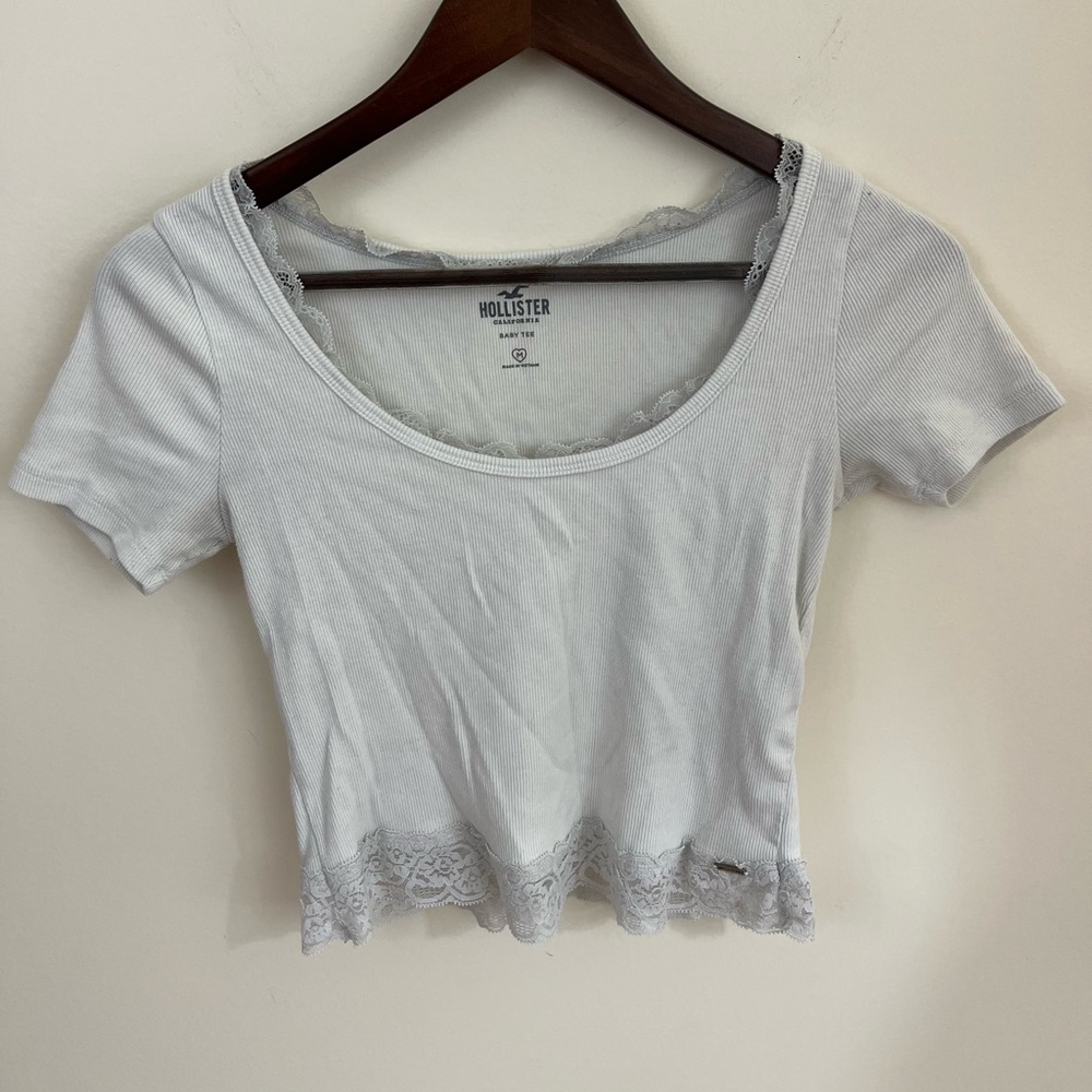 Hollister Lace Trim Top